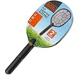 BLACK+DECKER Bug Zapper Racket – Electric Fly Swatter for Gnats, Mosquitoes, & More – Harmless-to-Humans Outdoor Bug Zapper Battery Operated – Handheld Electric Fly Swatter – Bug Zapper Indoor Racket