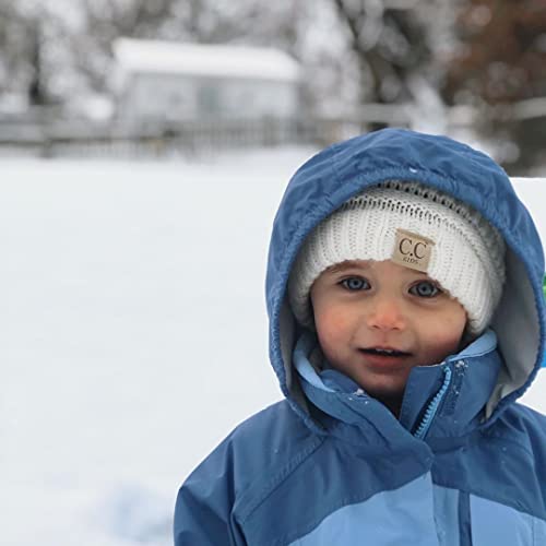 Image of Funky Junque Kids Baby Toddler Ribbed Knit Children's Winter Hat Beanie Cap
