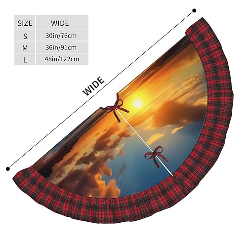 Jupe de sapin de Noël rustique de 122 cm et tapis imperméable