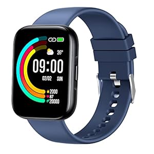 Smart Watch for Men Women, Fitness Tracker with 24/7 Heart Rate, Blood Pressure and Sleep Monitor, 1.78″ Touch Screen Smartwatch with 24 Sports Modes, IP68 Waterproof Fitness Watch (Navy)