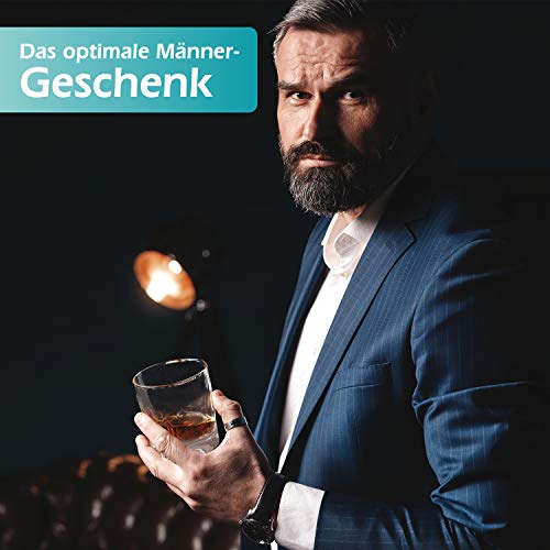polar-effekt Whisky Geschenkset - 6-Teilig - Deutsche Herstellung - Jack Daniels No.7 Flasche - 2 Untersetzer - 2… – Bild 4
