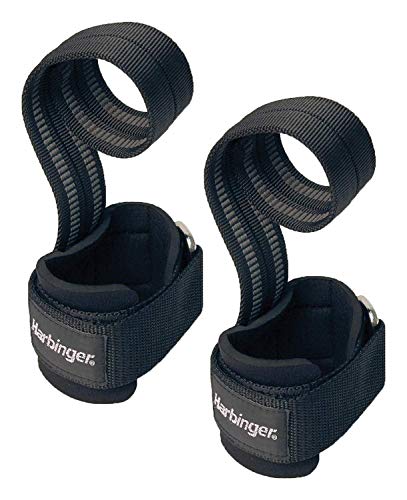 Big Grip No-Slip Nylon Lifting Straps with DuraGrip | by Harbinger | Contains Pair (Big Grip Original)