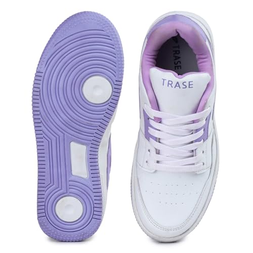 Image of TRASE Casual Sneaker Shoes for Women | Soft Cushioned Insole | Sneakers for Woman | Lightweight | Comfortable | Stylish, Trendy Girls and Women Sneakers with Laces