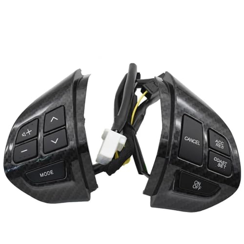 Régulateur vitesse bouton de volant haut de gamme pour Mitsubishi ASX 2007-2012 fini noir carbone