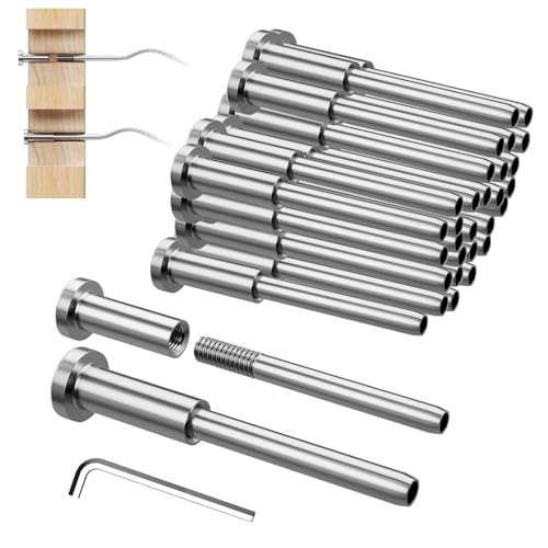 Kit de garde-corps invisible pour câble de 0,3 cm tendeur encastré 30 pièces