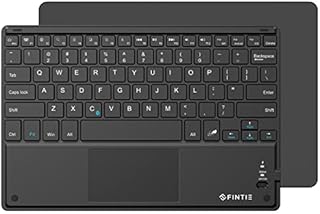Fintie Ultrathin 4mm Wireless Bluetooth Keyboard with Built-in Multi-Touch Touchpad for iPad, iPhone, Samsung Galaxy, Nexus, Microsoft Surface, HP and Other Bluetooth Devices [Retail Packaging]