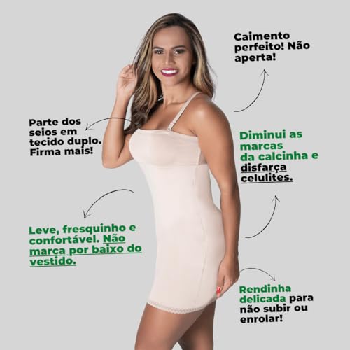 Combinete Anágua Vestido Tomara Que Caia Segunda Pele Preto M