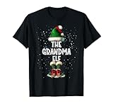 the grandma elf costume matching family christmas elf squad maglietta
