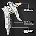 Uineeoor Adjustable Brass Air Nozzle Blow Gun, Heavy-Duty Industrial Air Gun Blower with Steel Extension, Professional Dust Cleaning Tool for Air Compressor Attachments
