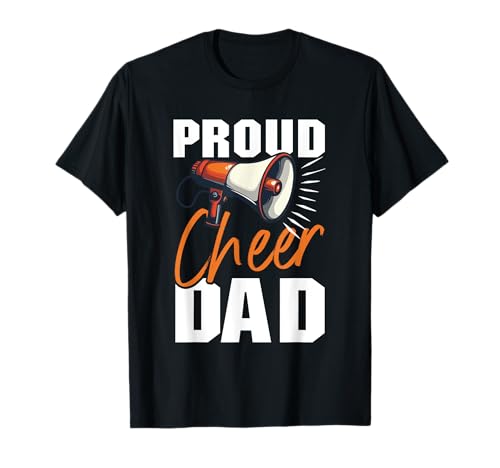 Cheer Dad Cheerleading Día del Padre Camiseta