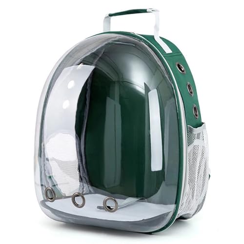 Compatible Transparent Capsule Pet Backpack Soft Breathable Travel(Gray)