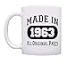 ThisWear 60th Birthday Gift Made In 1963 Original Parts 60th Birthday Party Decorations 11oz Coffee Mug Tea Cup White