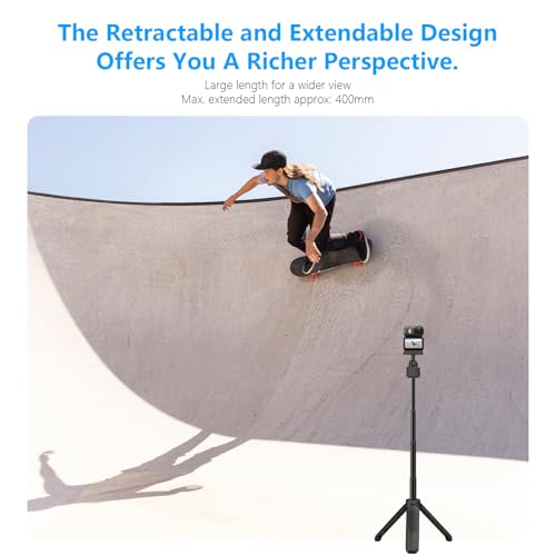 Image of Osmo Nano Selfie Stick Tripod Stand with Magnetic Quick Release Adapter, 360 Rotation Mini Extension Rod Handle Grip Monopod for DJI Nano Accessories