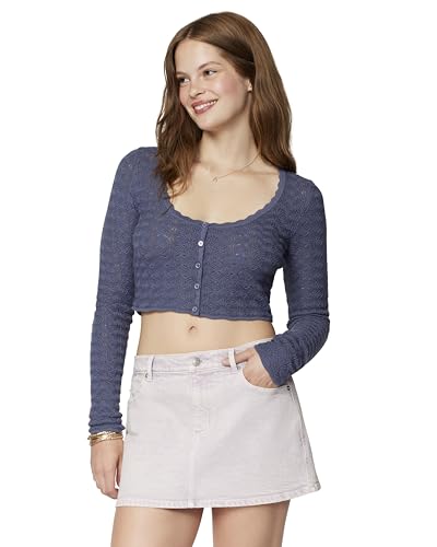 florence by mills Women's Total Softie Denim Micro Mini Skirt, Soft Millie Lavender, 12