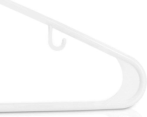 Miniatura 2 de VBSQ White Plastic Hangers Durable Clohanger Hangers Clo Hangers Clothing Hangers Hanger Rack Storage Hangers Closet clo Organizer Hangers for clo