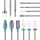 Depvko 13PCS Nagelfräser Aufsätze Bits Set, 3/32 Professionelle Bits für Nagelfräser Nail Tech, Hartmetall Diamant Keramik Efile Nagel Bits mit Bürste, Nagelhautentferner Bits für Acryl Gel Maniküre