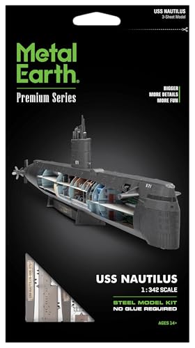 Metal Earth Premium Series USS Nautilus 3D Metal Model Kit Fascinations - Image 6