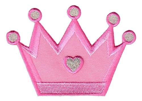 PatchMommy Corona de Princesa Parche Termoadhesivo Parche Bordado para Ropa - Parches Infantiles y Apliques para Niños