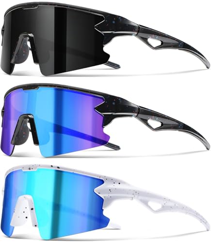 SQOQS Kids Sports Baseball Sunglasses UV400 Softball Sun Glasses Ages 3-14 - image 1