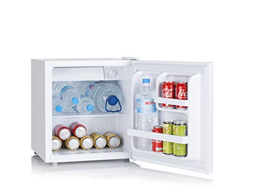 UNIVERSALBLUE | Mini Bar | Frigorífico pequeño 48L |Nevera eléctrica con Eficiencia energética A+ |Congelador