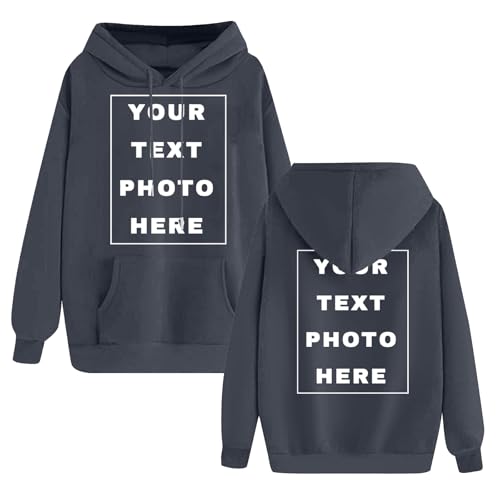 Personalised Hoodies with Any Text/Logo - Custom Hoodie for Men & Women