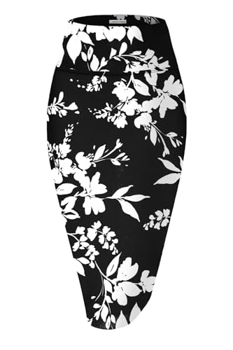 MINEFREE women's high waist pencil skirt