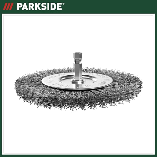 Parkside Fugenbürste Metallbürste mit Drahtborsten | Ersatzbürste aus Metall zur Entfernung von Flechten und Moos | für Parkside Universalbürste Fugenbürste PUB 500 A1 und PUB 500 B1