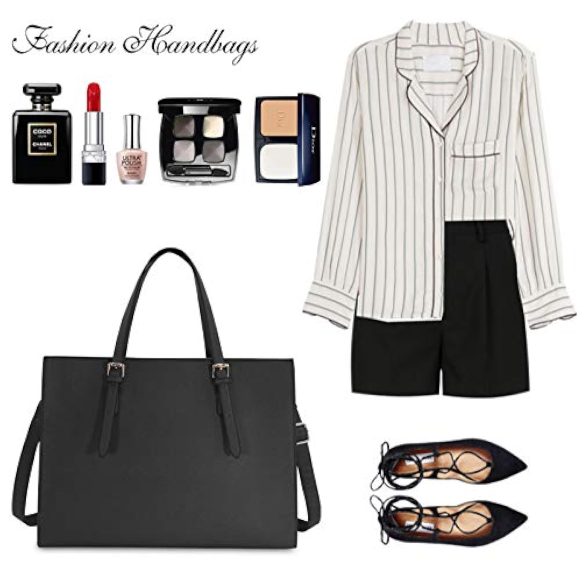 Laptop Bag for Women Waterproof Lightweight Leather