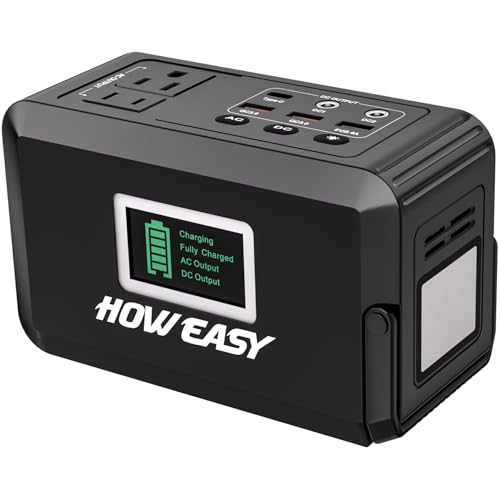 Image of HOWEASY Portable Power Bank, 24000mAh Portable Laptop Charger with 2 110V /120W AC Outlet,Portable Battery Pack & Power Bank for Notebooks, MacBook, Laptops