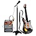 Gitarre Mikrofon Kinder, 6-saitige Gitarre für Kinder mit Mikrofonlautsprecher, Kindergitarre 4 5 6 7 8 9 10 Jahre alt, Gitarre Elektrisch Kinder