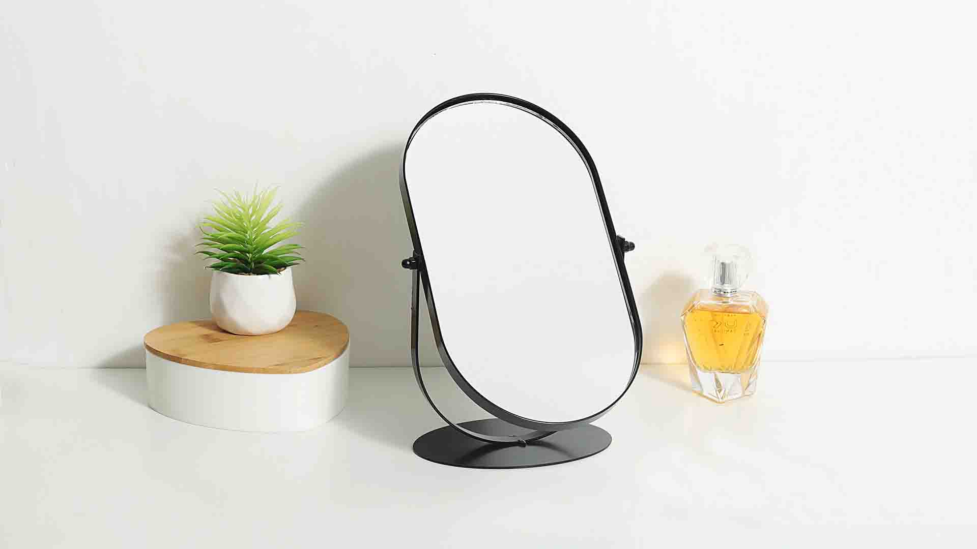 Espejo de Maquillaje Ovalado para Mesa 11 pulgadas miniatura 7
