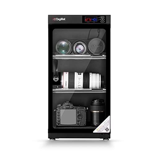 Image of Digitek AD 55S 55 Liters Capacity Digital Display Dry Cabinet with Humidity Controller (Black)