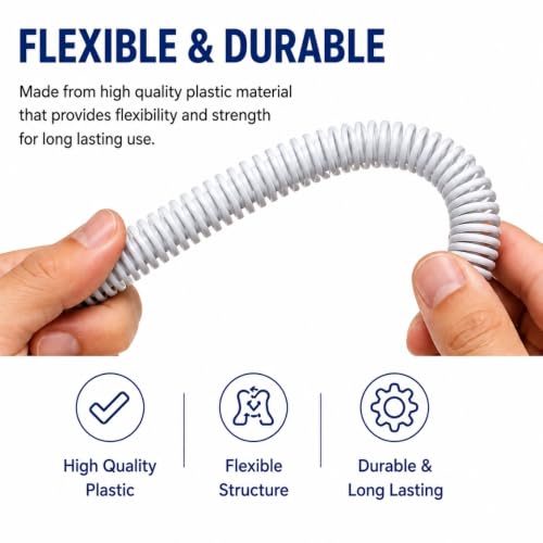 Image of Spiral Binding White Heavy Quality Plastic Spiral Ring /Coil /Loop Manual Ring Binder (25mm)