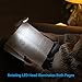 DEWENWILS Book Reading Light with Clip, USB Rechargeable Booklight for Reading in Bed, Eye Care LED Book Lamp for Kids, Bookworms,2 Brightness Levels (White)