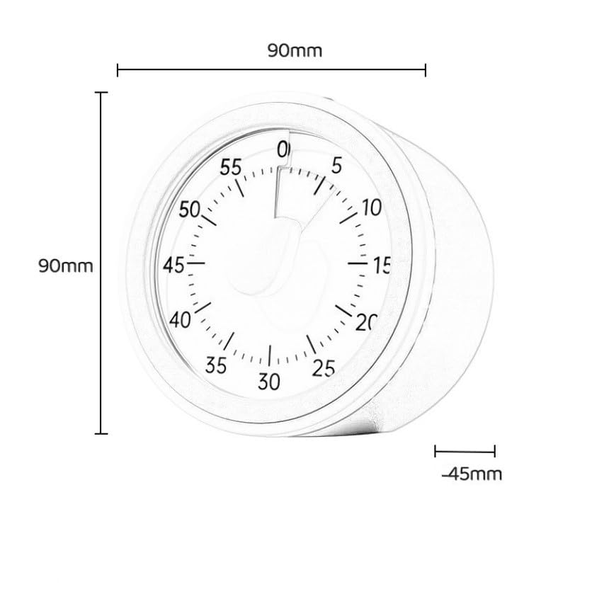 Wizualny analogowy timer 60 minut