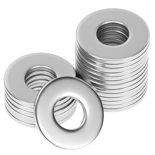 QWORK® 20 Piezas M8 x 20 mm arandelas, arandela plana de acero inoxidable 304, para tornillos y pernos