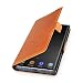 Produktbild WIIUKA Echt Ledertasche - TRAVEL - Hülle für Samsung Galaxy Note 10+ Plus, Kartenfach, extra Dünn, Tasche Cognac Braun, Premium Leder, kompatibel mit Samsung Galaxy Note 10+ Plus