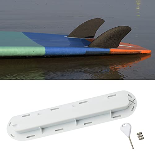 AQUBONA 3pcs/Set Single Tri Fins Box, Surfboard Fin Box Set with Screws Key, Surfing SUP Screw Surfboard Surf Fins Plugs Set, Paddle Board Fin Replacement, Multiple Colour