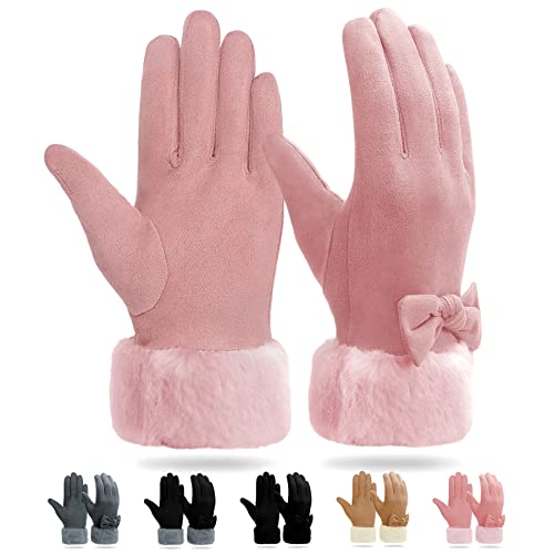 YISENJEE Damen Winterhandschuhe Mit Touchscreen - Warme Fleece-Handschuhe Für Radfahren & Outdoor