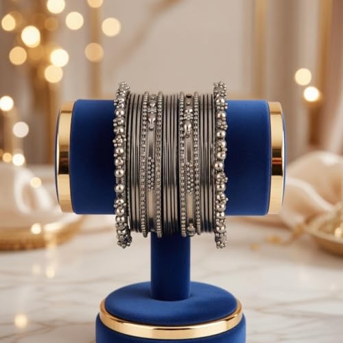 Pulsera boho étnica de plata oxidada, conjunto brazaletes gitanos tribales indios vintage 2-10 2