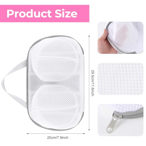 Bra Wash Bags for Laundry, Large Lingerie Underwear Brassiere Bag Set for Washing Machine With Zipper for Women Laundry Storage Washing Delicates (A to C Cups) - Image 2