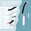 TQRR Cepillo Limpieza Hogar - Cepillo de Limpieza de Grietas, Escobillas de Baño, 4 Piezas Productos de Limpieza para Inodoro, Cocina, Ventana, Juntas, Ducha, Inodoro, Azulejos (4, Negro) #1