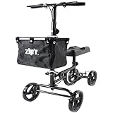 Zipr Coaster Medical Knee Scooter - Portable Knee Roller Scooter - Knee Walker Scooter with Removabl
