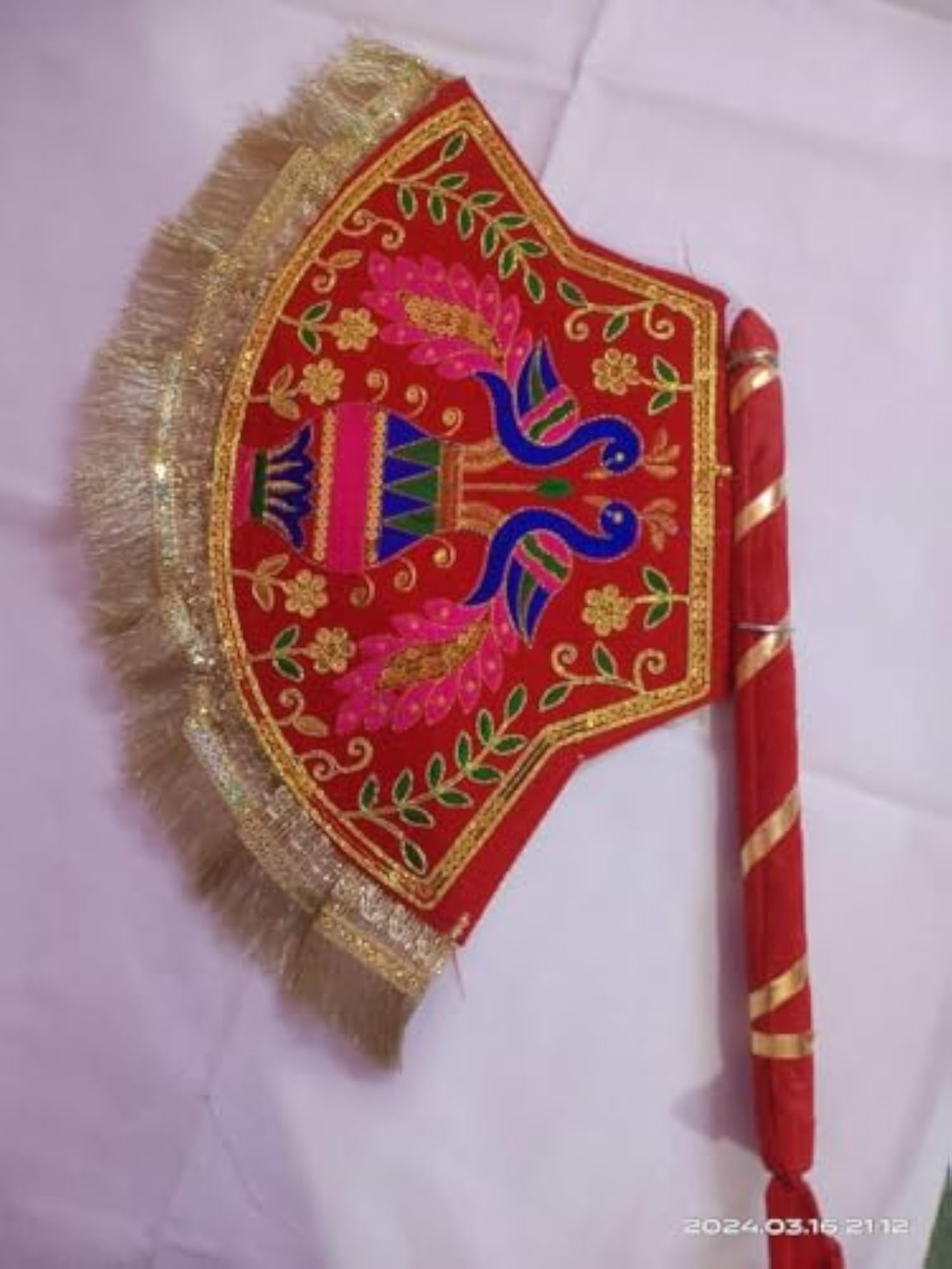 Haldi Mehndi Decorative Handmade Fan for Weddings
