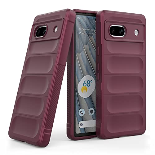 Image of amazon basics Back Case Cover for Google Pixel 7A | Compatible for Google Pixel 7A Back Case Cover | Liquid Silicon Magic Case for Google Pixel 7A with Camera Protection | Plum