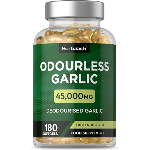 Horbaach Odourless Garlic Capsules 180 Count