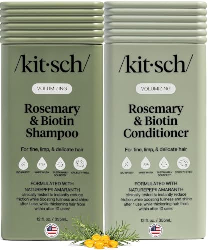 Kitsch Rosemary & Biotin Shampoo and Conditioner Set – Made in USA
