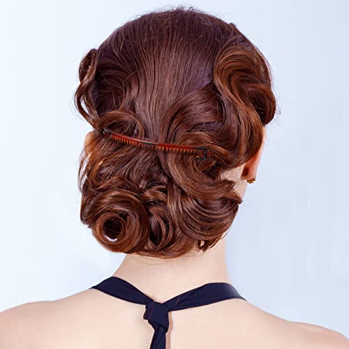 image for Chuangdi 12 Pieces Banana Hair Clips Classic Clincher Combs Large Doub