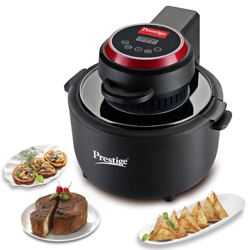 Prestige Multi-Chef All-in-One Air Fryer |80% less Oil Consumption|6.5L Capacity |1200 Watts Power|Airfry,Oven, Toast, Grill|See Through Lid|Advance Digital Display|Even Heat Distribution|Black view 1