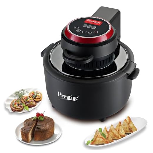 Prestige Multi-Chef All-in-One Air Fryer |80% less Oil Consumption|6.5L Capacity |1200 Watts Power|Airfry,Oven, Toast, Grill|See Through Lid|Advance Digital Display|Even Heat Distribution|Black
